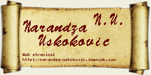 Narandža Uskoković vizit kartica